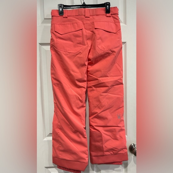 Spyder Girls Size 16 Olympia Snow Pants Skiing Ski Snowboarding NWT Coral - Picture 3 of 8